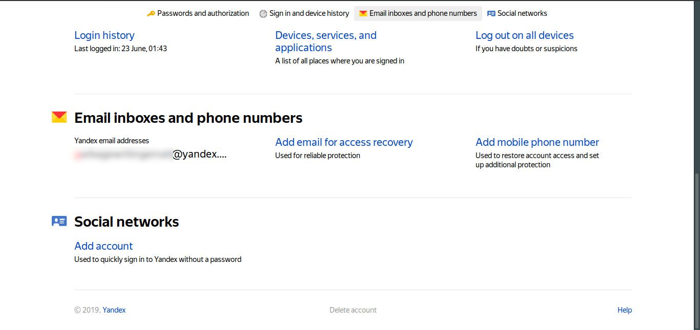 How to Delete Yandex Account