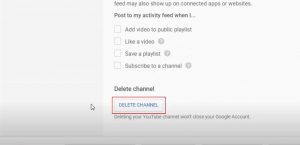 how to delete Youtube account permanently