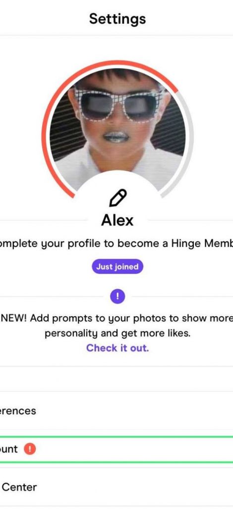 how to delete Hinge account permanently