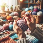 What is the best way to hold yarn when crocheting